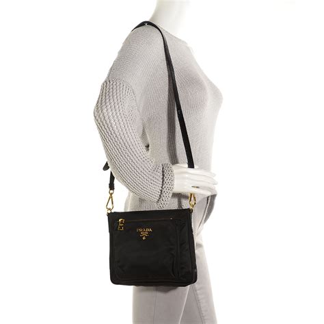 prada small nylon crossbody bag black nero|prada tessuto nylon crossbody bag.